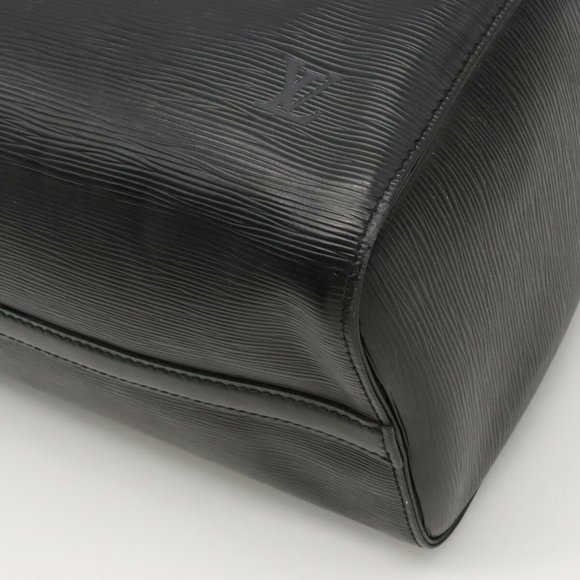 LOUIS VUITTON Epi Speedy 30 Handbag Boston Bag Leather Noir Black M59022 - Picture 3 of 8